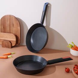 Chảo Index 2 size (22Cm vs 26Cm) - Màu Đen - LocknLock -  CAF2205,CAF2605